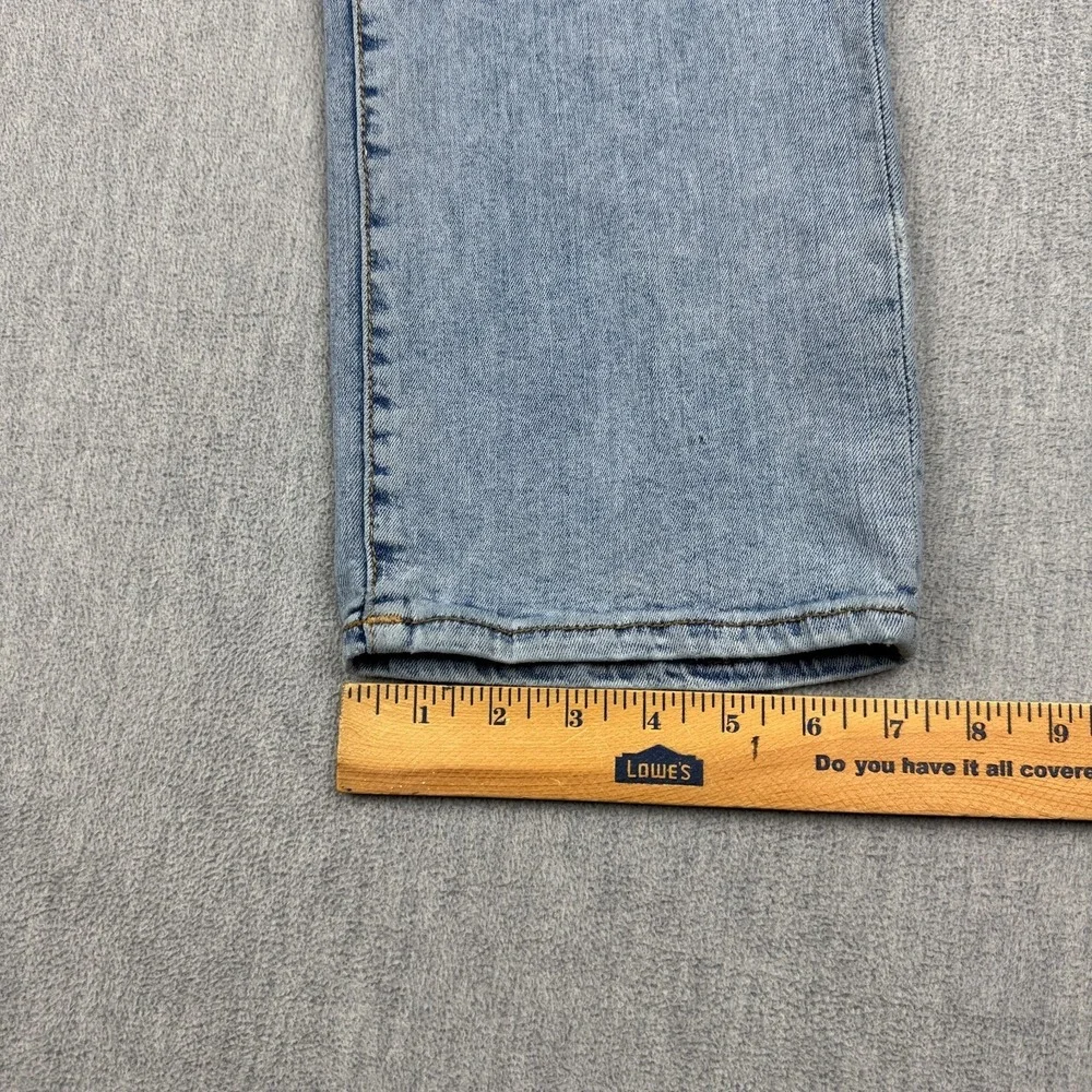 True Religion Jeans Mens 34 Blue Ricky Relaxed Straight Flap Pocket Light Wash